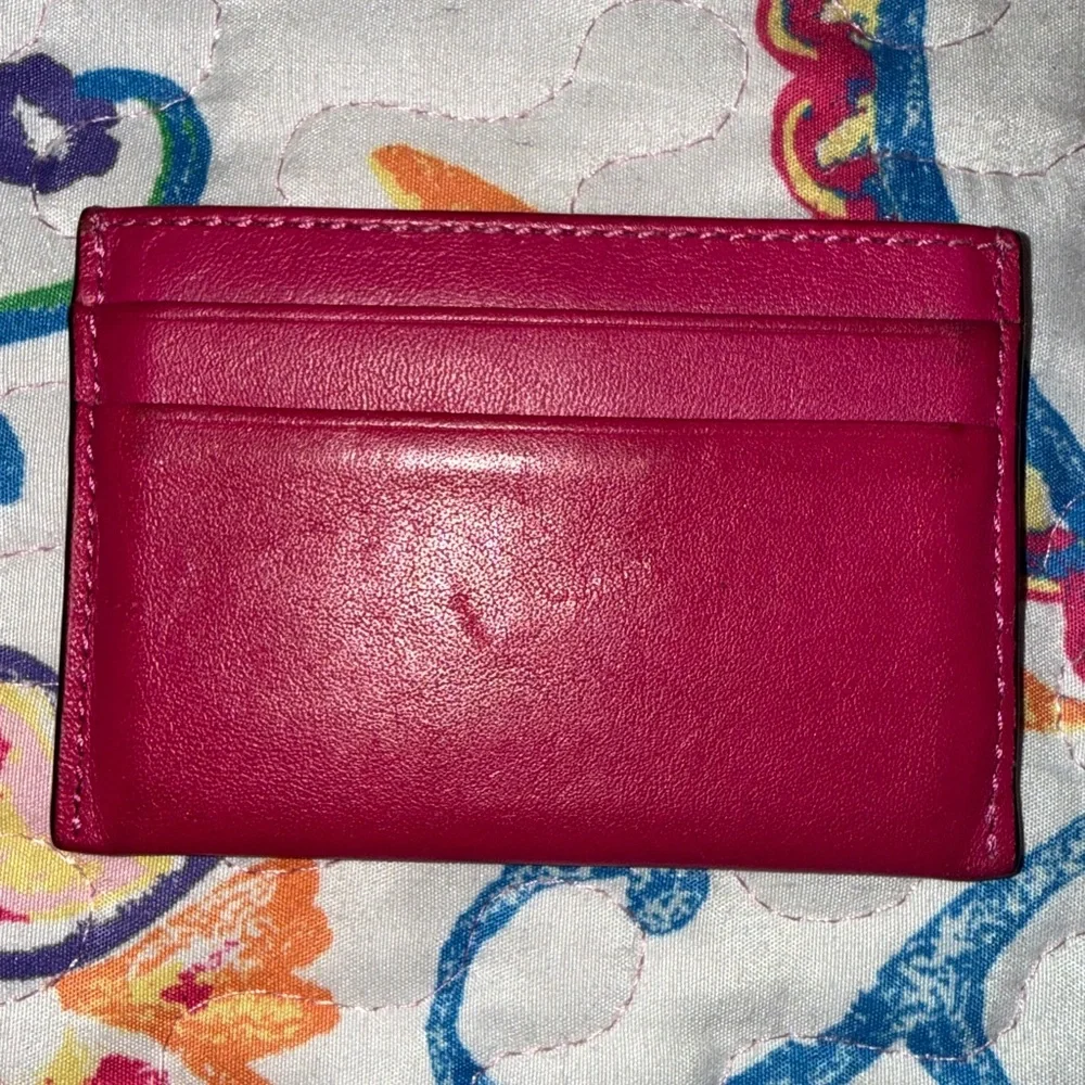 Coach Leather Change Purse Pink
